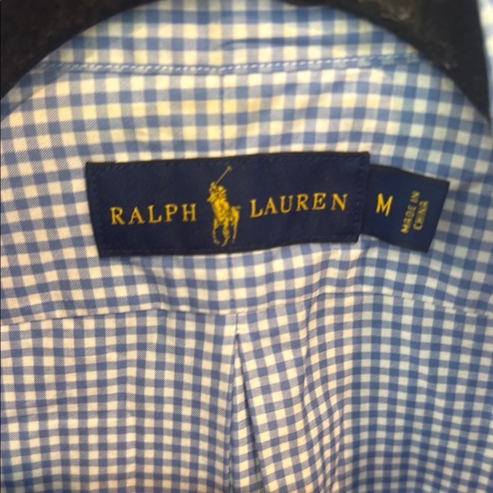 Ralph Lauren Men's Navy Checkered Shirt - Picture 2 of 3